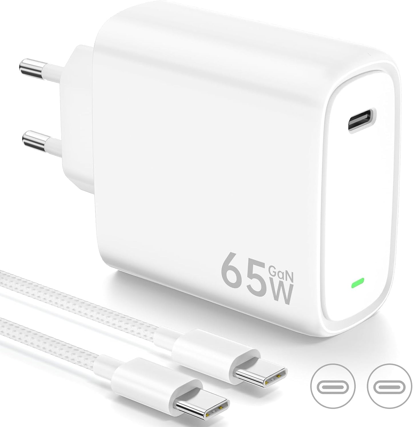 CARREGADOR FONENG GAN10-EU GANPD 65W BRANCO