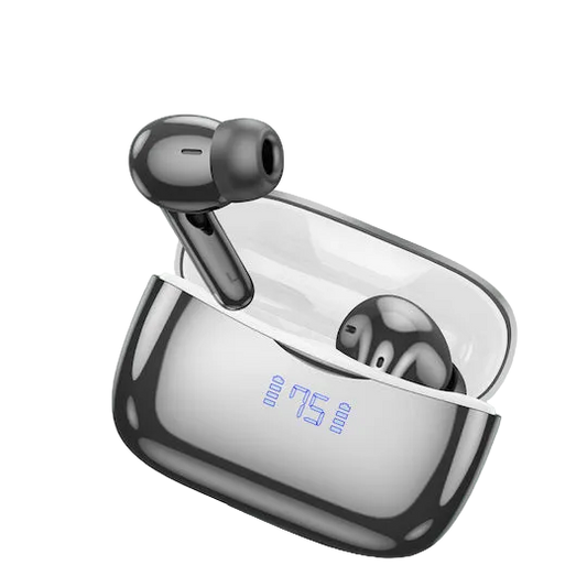 AIRPODS HOCO EQ16 ANC+ENC WITH LED DIGITAL DISPLAY BLACK