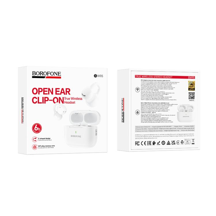BOROFONE TWS BLUETOOTH EARPHONES BW95 BRANCO