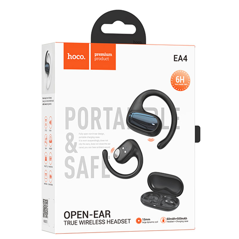 AIRPODS HOCO EA4 WIRELESS HEADSET BLACK