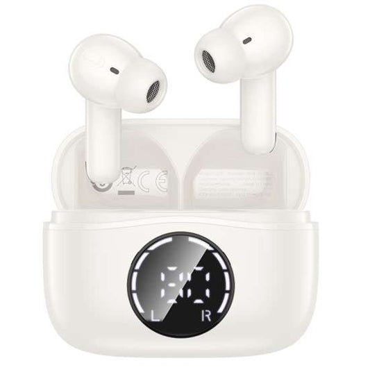 AIRPODS HOCO 4 MIC ANC+ENC CLEAR CALL WITH LED DIGITAL DISPLAY WHITE