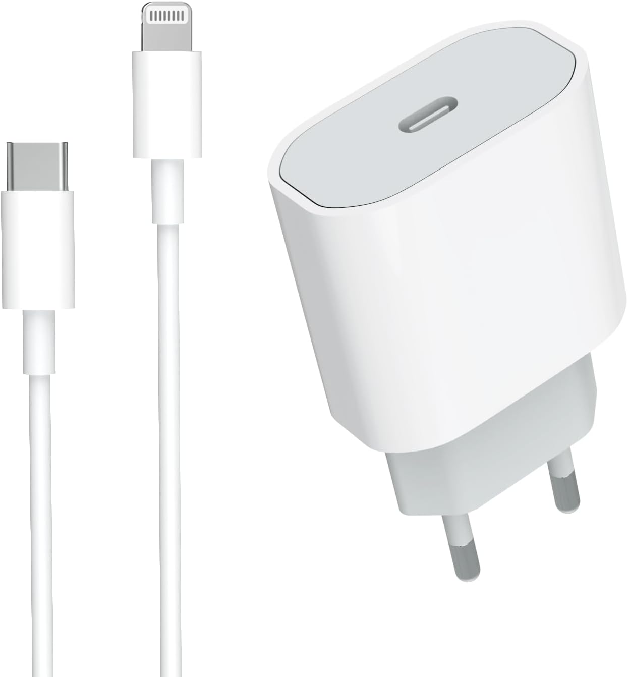 FAST CHARGING TYPE-C TO LIGHTING 20W FONENG EU39 BRANCO