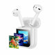 AIRPODS HOCO EW86 WITH COLOURFUL LCD TOUCH SCREEN TWS HEADSET WHITE