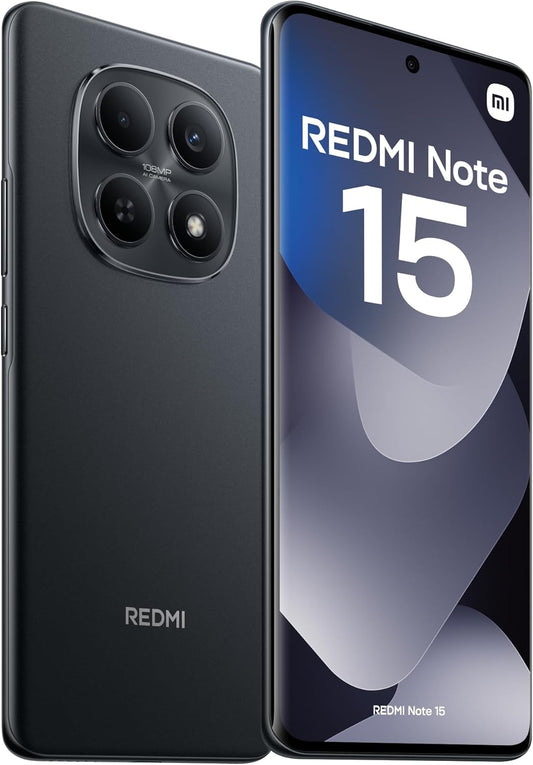 TELEMOVEL REDMI NOTE 15 6GB RAM / 128GB MIDNIGHT BLACK
