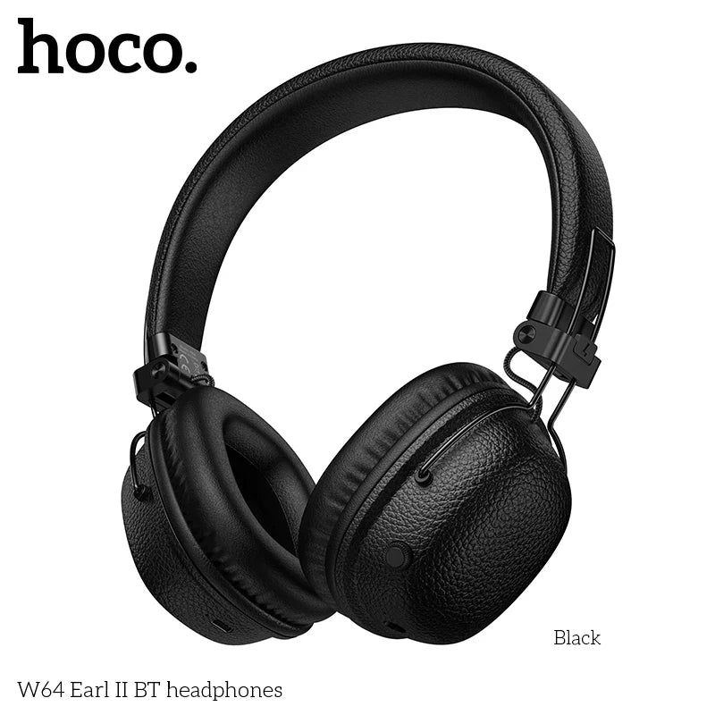 WIRELESS HEADPHONE 32HOURS  HOCO W64 PRETO