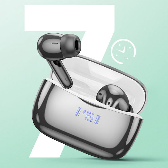 AIRPODS HOCO EQ16 ANC+ENC WITH LED DIGITAL DISPLAY BLACK