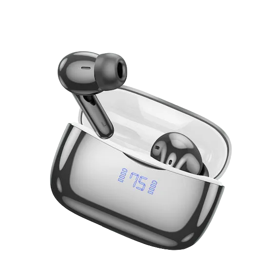 AIRPODS HOCO EQ16 ANC+ENC WITH LED DIGITAL DISPLAY BLACK