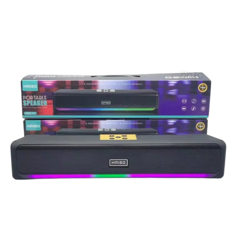 COLUNA KIMISO MODEL KMS-177 PORTABLE SPEAKER PRETO